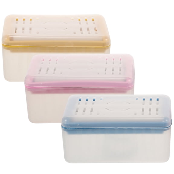 IDEANATEGRATE 3Ud Cajas Con Rodillos Para Jabón De Barra Uso En Y Cocina Estable Color Surtido