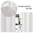 thumbnail image 4 of PrimeBeau Elegant Natural Linen Blended Energy Efficient Light Filtering Curtains / Tab Top Curtains Off White Window Treatments Panels / Drapes for Livingroom (Set of 2, 52" x 96"), 4 of 5