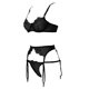 thumbnail image 4 of Gibobby Conjunto de lencería de encaje Ropa Interior Divertida para Mujer, Escote En V Profundo, Encaje Sexy, Vestido Transparente, Vestido para Conjuntos De Lencería(Negro, G), 4 of 5