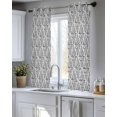 thumbnail image 5 of Black White Sheer Curtains 39 Inch Length 2 Panels Set for Living Room/Bedroom, Modern Abstract Art Farmhouse Kitchen Curtains Grommet Semi-Sheer Curtains Drapes Voile Window Treatments 27.5"x39"x2, 5 of 7