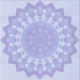 thumbnail image 1 of Ahgly Company Machine Washable Indoor Square Transitional Heavenly Blue Area Rugs, 5' Square, 1 of 7