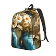 thumbnail image 2 of KLL Rustic Daisy Mason Jars Print Travel Laptop Backpack - College Backpack Business Work Bag Nurse Bag Casual Daypack for Weekender Business Hiking -Small, 2 of 6