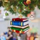 thumbnail image 2 of Feliz Navidad divertido libro acrílico colgante decoración navideña, 2 of 4
