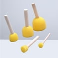 thumbnail image 3 of 5-Piece Round Sponge Brush Set for Kids, Ideal for Crafts, Painting, and Art Projects, 3 of 4