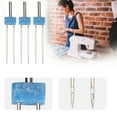 thumbnail image 1 of Double Needles Pins Stainless Steel Threading and Hooking Stitches Sewing Accessories 3pcs, 1 of 7