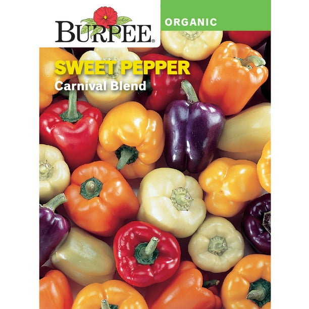 Burpee Organic Carnival Blend Sweet Pepper Vegetable Seed, 1pack