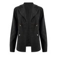 thumbnail image 1 of Vedolay Womens Tops Suit Jackets for Women Casual Blazers Long Sleeve Oversized Business Lapel Collar Jacket,Black L, 1 of 4
