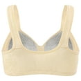 thumbnail image 5 of TANGQIOP Women Bras Underwear Shapewear Wireless Armpit Fat Control Push-Up Breathable Front Closure Solid Color Lifting Beige S, 5 of 8