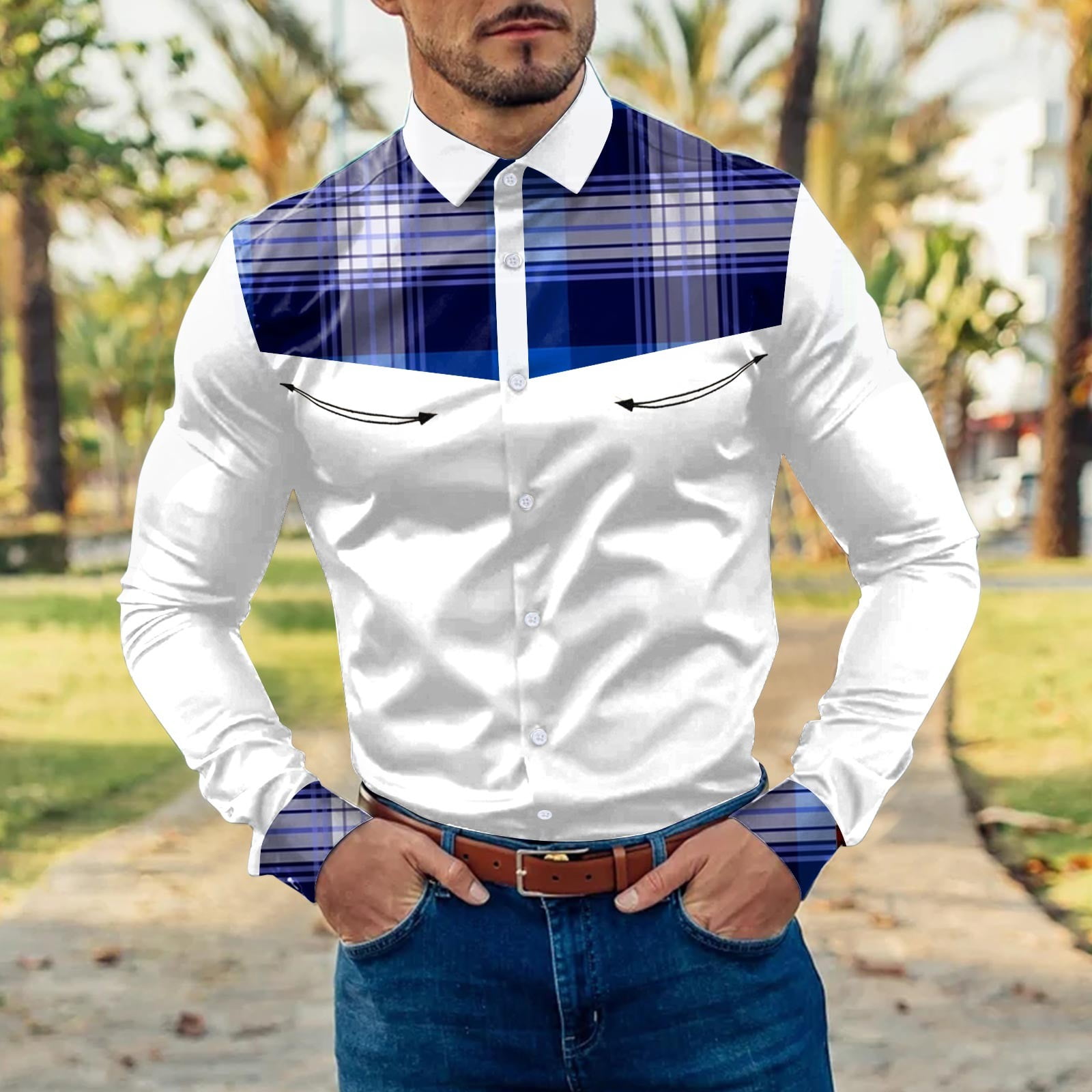 mens tall fitted dress shirts
