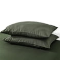 thumbnail image 2 of Army Green Queen Pillowcase Set of 2 Brushed Microfiber Solid Pillowcase Cozy Soft with Envelope Closure,20x30 Inch, 2 of 6