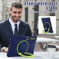 thumbnail image 7 of Case for Samsung Galaxy Tab S10+ Plus/S9+/S9 FE Plus/S8+/S7+ 12.4 inch, 360 Degree Rotating Hand Grip Shockproof Cover with Shoulder Strap, NavyBlue Lime, 7 of 7