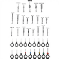 thumbnail image 3 of 340Pcs 1/1.5/1.8/2.2/2.8/3.5mm Terminal Pins Wire Harness Pin Male Female Automotive Electrical Connector Kit Car Wire, 3 of 6