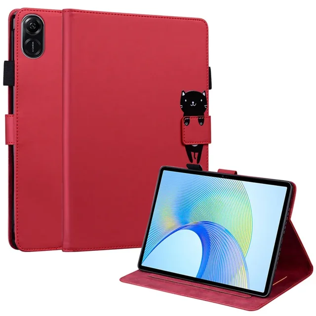 For Honor Pad X9 X 9 X 8 X8 Pro Case Cover 11 5 Inch 2023 Cute Cat Panda Painted Soft TPU Back for Honor X9 X8 Pro Tablet Case Red For Honor Pad X8 Pro