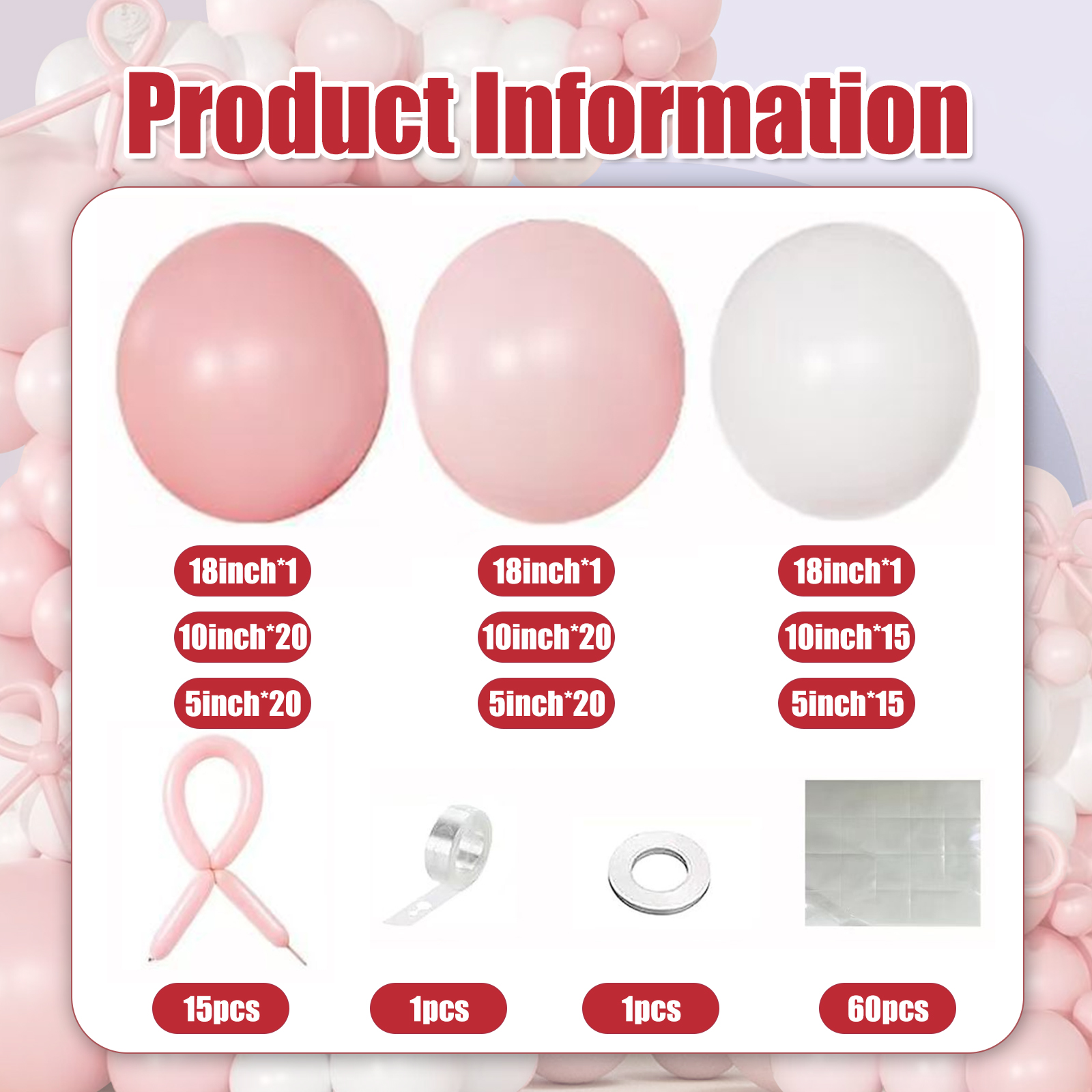 SKTMH 128Pcs Bow Balloon Garland Arch Kit Bow Party Supplies Coquette Birthday Decorations Pink White Balloon Garland Pink White Balloons for Wedding Women Girls Bachelorette Bow Party Decorations