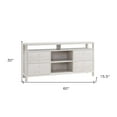 thumbnail image 3 of HomeRoots 60" White Oak Manufactured Wood Cabinet Enclosed Storage TV Stand, 3 of 7