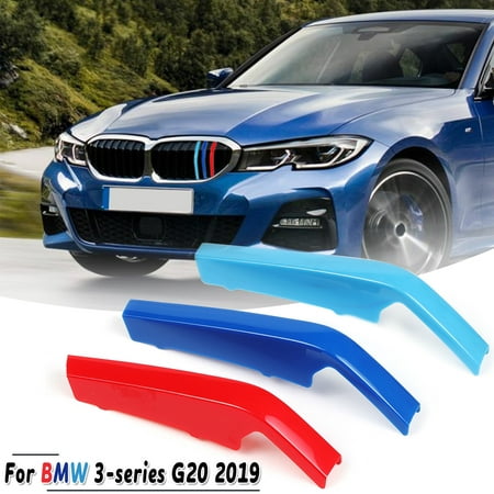 Car Front Grill Grille Cover Clip Trim M-Color 3 Colors For BMW 3-series G20