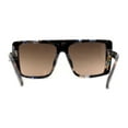 thumbnail image 4 of Womens Chic Shield Butterfly Oversize Diva Sunglasses Tortoise Blue Brown, 4 of 4