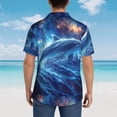 thumbnail image 6 of Balery Beautiful Ocean Dolphin Print Men's Hawaiian Shirts Short Sleeve Beach Shirt Relaxed Fit Vacation Button Down Shirts-3X-Large, 6 of 9