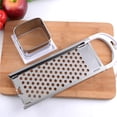 thumbnail image 1 of Ruiboury Stainless Steel Cheese Grater Hand Held Potato Grater with Non- for Slip Handle, 1 of 6