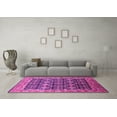 thumbnail image 3 of Ahgly Company Indoor Square Oriental Pink Traditional Area Rugs, 3' Square, 3 of 4
