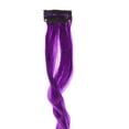 thumbnail image 3 of 12pcs Long Curly Hair Extend Purple Clip in Hair Extensions Hair Pieces Fashion Hairpieces (Random Color), 3 of 5
