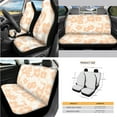 thumbnail image 2 of Yuyamidu 14 Piece Orange Hibiscus Car Seat Covers Full Set with Steering Wheel Cover Seat Belt Cover Cross Trash Can Rear View Mirror Cover Coaster Center Console Cover Gear Shift Knob Cover Set, 2 of 7