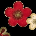 thumbnail image 3 of Vess, June Erica 15x15 Black Modern Framed Museum Art Print Titled - Pop Blossoms in Red II, 3 of 5