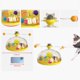 thumbnail image 5 of Juguete para Gatos Zulema Juguetes Educativos Hierba Gatera Natural Amarillo, 5 of 7