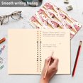 thumbnail image 4 of FORMRS 1-Subject Spiral Notebook 8" x 5" College Ruled 60 Refillable Sheet A5 Hard Cover, Pink Ice Cream Pattern, 4 of 7