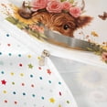 thumbnail image 4 of jejeloiu Highland Cow Sunflower Duvet Cover Set Kids,Floral Farm Print Bedding Full,Reversible,3 Pieces(No Comforter), 4 of 6