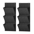 thumbnail image 1 of Organizador colgante de 2 piezas para sobre la puerta con 3 bolsillos de almacenamiento para ropa sucia negro, 1 of 8