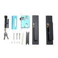 thumbnail image 2 of Keyed Entry Door Lock Lever, Matte Black Interior Entry Door Handle with Lock and Key, Silent Aluminum Alloy, Fluently Open and Close, 2 of 7