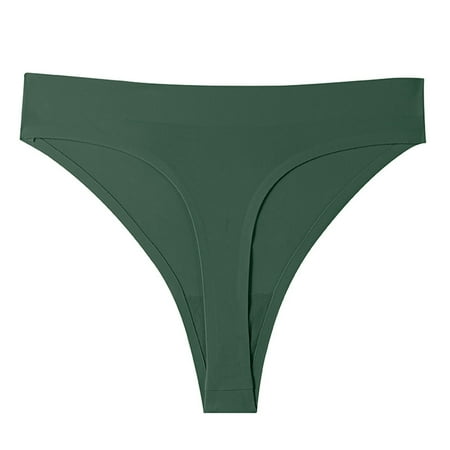 Wancir High Waist Bikini Underwear Womens Seamless Lace No Show Panties Soft Stretch High Cut Panties