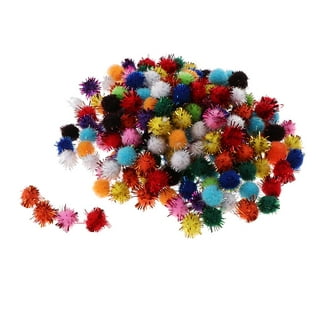 UUYYEO 475 Pcs Multi Colored Pom Poms Small Pom pom Balls Glitter