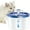 Blue, variant on Loomla Pet Fountain, 85oz/2.5L Cat Dog Water Fountain with 2 Replacement Filters ,Blue