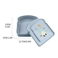 thumbnail image 5 of Herrnalise Sandwich Containers, Sandwich Containers for Lunch Boxes Plastic Toast Shape Food Storage Sandwich Box with Lid, BPA Free and Reusable, Microwave & Dishwasher Safe, for Family Adults, 5 of 5