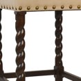 thumbnail image 3 of HomeRoots 516161 30 x 16.375 x 16.375 in. Cream & Espresso Backless Bar Height Chair with Footrest, 3 of 5