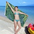 thumbnail image 7 of GZHJMY Palm Leaves Beach Towel Quick Dry Absorbent Bath Towels Sandproof Lightweight Towel for Gym Yoga Sports Swimming- 30x60in Washcloth, 7 of 7