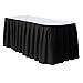 thumbnail image 3 of KS Linens Polyester Table Skirt 21 Feet (Black), 3 of 3