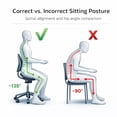 thumbnail image 3 of 2xhome Ergonomic Saddle Stool with Back and Padded Seat, Tilt Height Adjustable Swivel Chair for Office or Medical Clinic, Black, Set of 1, 1 piece, 3 of 8