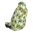 thumbnail image 3 of Picia Green Hawaii Palms Print Waterproof Sweating Car Seat Cover for Post Gym Workout, Running, Beach and Hiking, Universal Fit Anti-Slip Bucket Seat Protector, 3 of 5