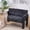 Black, variant on CQSXDA Modern  Nordic Double Armchair Sofa with Compact Design for Cozy Living Room or Bedroom, Pink