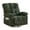 Green, variant on HSUNNS Oversized Swivel Recliner Chair for Adults, Living Room Fabric Recliner Chair with Massage and Heat, Single Sofa with USB Port, Side and Front Pocket, Green