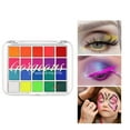 Human Face Painting Face Color Eye Shadow Easy To Clean Face Color