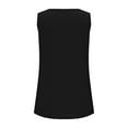 thumbnail image 4 of absuyy Womens Tank Tops Loose Fit Summer Cotton Crewneck Casual Sleeveless Shirts Black Size XL, 4 of 9
