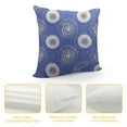 thumbnail image 4 of COMIO   Throw Pillow Covers Decorative Couch Pillows Covers, Blue and White Porcelain Scale Texture Square Pillow Cases for Bedroom Car Living Room, 4 of 5