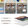 thumbnail image 4 of Yayeee Foldable Storage Basket for Shelves with Handles Waterproof Cloth Bins, Blue Colorful Flowers, 4 of 7