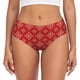 thumbnail image 1 of Fotbe Red White Snowflakes Calzones Estampados para Mujer – Ropa Interior de Algodón, Cómoda, Suave y Elástica-Small, 1 of 6