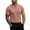 Pink, variant on Knit Cotton T Shirts Men Short Sleeve Button Down Henley Shirts Summer Stretchy Comfy Athletic Workout Basic Tops Pink XXXL