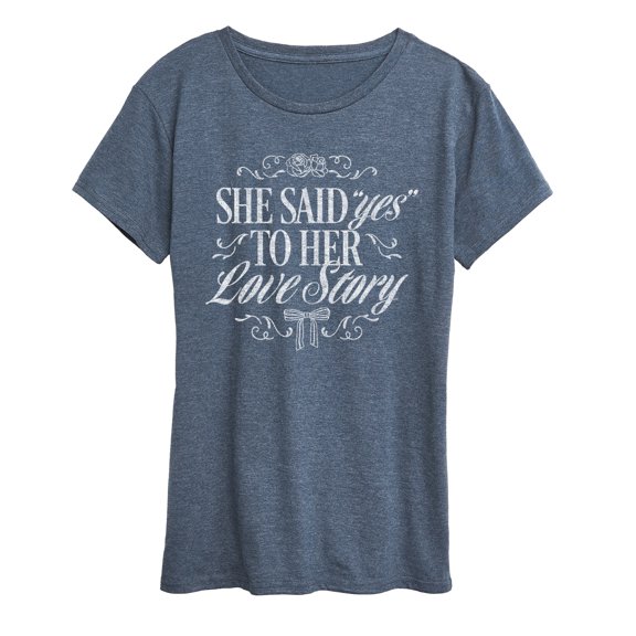 Instant Message - Yes To Her Love Story Short Sleeve Graphic T-Shirt